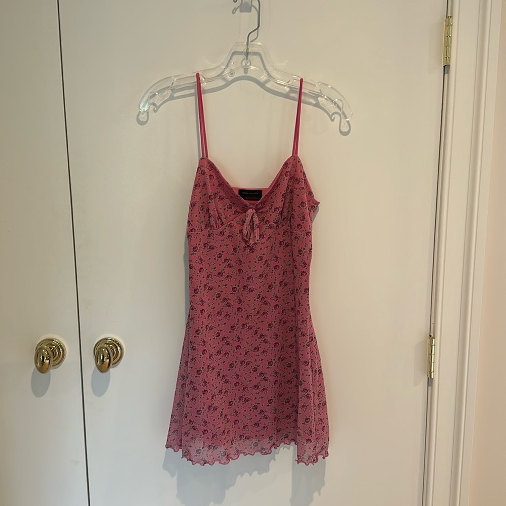 Urban Outfitters Pink Floral Mini Dress